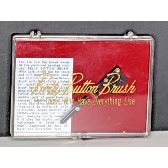 Vintage Belly Button Brush Gag Gift For Those With Everything Else Instructions - Picture 1 of 3